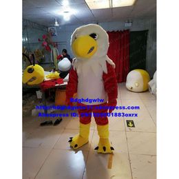 Mascot Costumes Red White Hawk Falcon Tercel Tiercel Bald Eagle Vulture Mascot Costume Character Capping Ceremony Family Gifts Zx1664