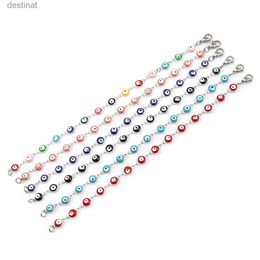 Beaded Beautiful 304 Stainless Steel Bracelets For Women Turkish eye Multicolor Evil Eye Bracelets Enamel Jewellery Gifts brace 1 PieceL24213