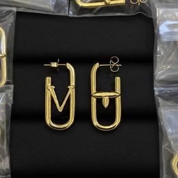 Luxury Designer vintage high-quality ear Studs letters Earrings asymmetric earrings Earrings For Women Festival Wedding Jewellery gift