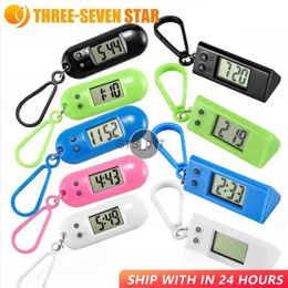 Other Clocks Accessories Mini Keychain Electronic 2 Digital Hanging Electronic Time Table Watch Styles Student Keychain New Display 2023 Clock Oval ClockL2403