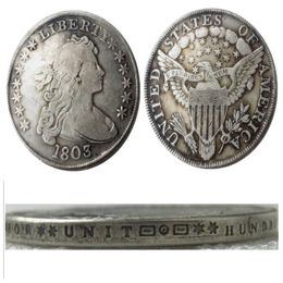 US 1803 Draped Bust Dollar Heraldic Eagle Silver Plated Copy Coins metal craft dies manufacturing factory 342B