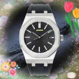 Popular President Mens Big Size Watches High Quality Luxury Quartz Automatic Machinery Movement Clock With box Stainless Steel Rubber Casual Wristwatch Gifts