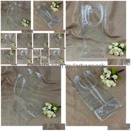 Other Festive Party Supplies Wholesale Transparent Pvc Wine Beer Champagne Drink Cooler Chiller Pouch Bottle Ice Bag For Parties Wa318 Dhpql