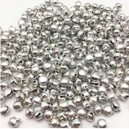 Beads Silver Aluminum Jingle Bells Charms Lacing Bell For Christmas Decorations DIY Jewelry Making Crafts216f