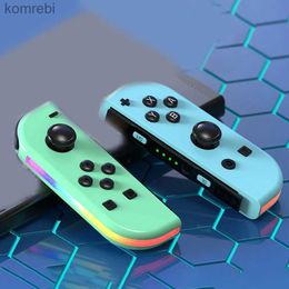 Game Controllers Joysticks Joypad For Switch RGB Light Wake-up Vibration Glare Controller Left And Right Bluetooth-compatible Gamepad For L24312