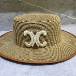 Wide Brim Hats Bucket Fashion Straw Hat Womens Mens Designer Luxury Sunhat Summer Beach Ladies Casual Outdoor Casquette CXD2308045 Q240312