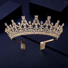 Hair Accessories Headband Diamond Crown Bridal Headdress Women Tiara Korean Style Headwear Wedding Jewelry