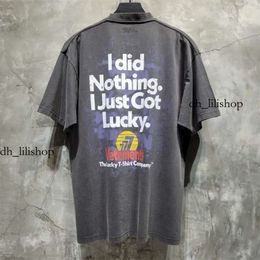 vetements t shirt luxury oversized t shirt men Men's T-Shirts Vetements T-Shirt Men Women 1 1 High Quality I Did Nothing I Just Got Lucky T