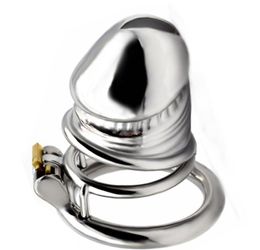 Cockrings FRRK52 304 Stainless Steel Penis Hole Design Male Device Cock Concealed Copper Lock Cylinder Sex Toys For Men Dick Cage5858863