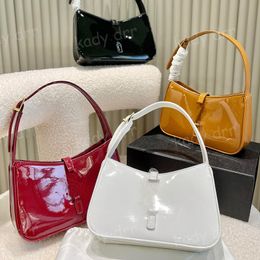 With Box Le5a7 Hobo Bag Patent Leather Women Luxurys Designer Handbags Purses Wallets Crocodile Embossed Underarm Shoulder Bags Purse