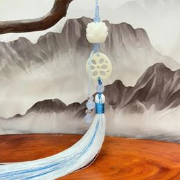 Keychains Chinese Hanfu Fringe Pendant Unique Waist With Imitation Lotuses Versatile Women Girls Jewelry Party Favor