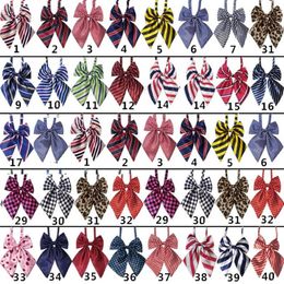 50pc lot Factory New Colorful Handmade Adjustable Big Dog puppy Pet butterfly Bow Ties Neckties Dog Grooming Supplies LY01285l
