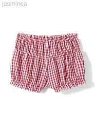 Women's Shorts Summer Cute Ruffled Shorts Casual Plaid Print Elastic Waist Short Pants Beach Nightclub Streetwear ldd240312