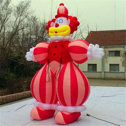 wholesale 8mH (26ft) with blower Customised Inflatable Advertising High Quality Cheap Price Funny Looking Inflatable Clown Mascot For City Decoration