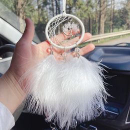 Small dream catcher feather decor Car hanging Pendants party decorations who254u