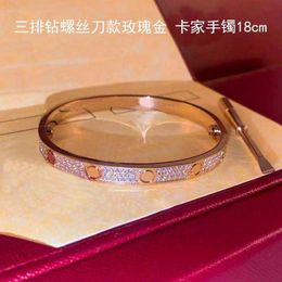 Designer Gold bracelet for women Luxury Jewelrys Carer Original Trendy LOVE Diamond V-gold 18k silver bracelet Open Style Wedding Jewellery for gift with box 0IA2