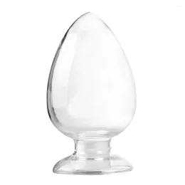 Storage Bottles Glass Bottle Conical Jar Decorative Laboratory Sample With Stopper Clear Display