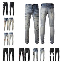 AA-88 Body designer with holes in jeans black jeans slim fit jeans for men {The color sent is the same as the photo}