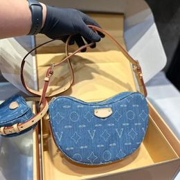 Blue denim Handbag Designer bag Large Capacity Shopping Bag for womens Tote bag Fashion Shoulder Bags Crossbody canvas sac wallet