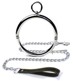 BDSM Bondage Necklace Metal Neck Collar Lock with chain Traction Rope Slave Role Play Restraints Adult Games Sex Toys Products for7018903