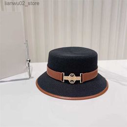 Wide Brim Hats Bucket Hats Designer Woven Bucket Hats Straw Hat Womens For Garden Travel Beach Sunhat High Quality woman Cap Men Fashion Strawhat Q240312