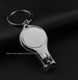 100pcs Customised Logo Company Gift Promotional Gifts Wine Bottle Opener Openers Keychain Key Ring Nail Clippers7360635