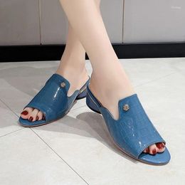 Slippers Women Open Toe Fashion Cozy Sandals Shoes Summer 2024 Dress Walking Flip Flops Beach Outdoor Slingback Femme Slides