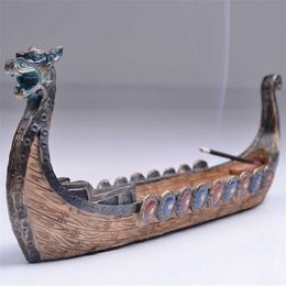 Dragon Incense Stick Holder Hand Carved Carving Censer Ornaments SH190924238t