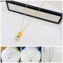 Fashion Necklace Designer Heart Pearl Pendant Gift High Quality Love Jewelry Simple Style Womens Long Chain Gold Travel Birthday Family Diamond {category}