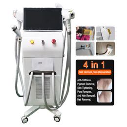 4 In 1 Multifunctional IPL Laser Skin Rejuvenation Picosecond Nd Yag Laser Tattoo Removal 808nm Laser Hair Removal RF Face Lifting Machine For Beauty Clinic