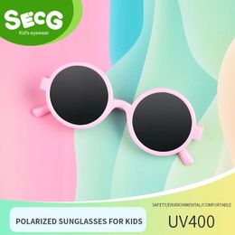 Secg Brand Childrens Okulary przeciwsłoneczne chłopcy i dziewczęta dzieci moda spolaryzowana 240226