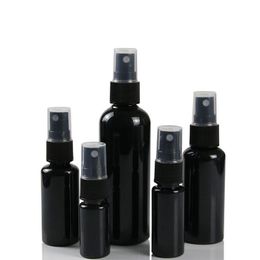 10 20 30 50ML Black Refillable Fine Mist Spray Bottle Perfume Sprayer Bottles Cosmetic Atomizers PET Koqsp Edxwt