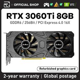 Jieshuo RTX 3060TI 8GB GeForce graphics card rtx 3060 TI 8GB 256bit games Nvidia graphics card GDDR6 256bit NVIDIA GPU DP*3 PCI