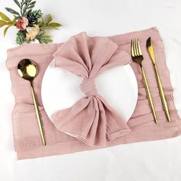 Table Napkin Set Of 50 Cotton Cloth Napkins Gauze 30x30cm Fabric For Wedding Decor Everyday Use Dinner Tea Towel Village Christmas Napk