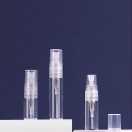 2ml 3ml 5ml Transparent Mini Spray Bottle Empty Clear Refillable Travel Perfume Atomizer Portable Glass Vials Owolh Idxai