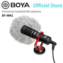 Microphones BOYA BYMM1 Oncamera Condenser Shotgun Microphone for PC Mobile Smartphone Android iPhone DSLRs Recording Streaming Youtube