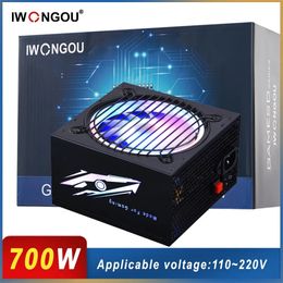 Zasilacz do PC 700W 600W 500W RGB PC PC Gamer Źródło 110V 220V DC-ATX 350W FONTE IWONGOU Active PFC Cicha Gaming komputer PSU 240307