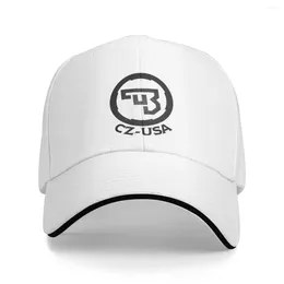 Berets CZ USA Logo Baseball Caps Retro Guns Firearms Sandwich Cap Unisex Adjustable Dad Hat Outdoor
