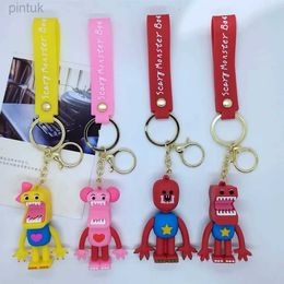 Keychains Lanyards New Cute Cartoon Doll Pendant Anime Figures Scarer box Robot Kawaii Fashion Keychain Bag Keyring Pendant Birthday Gifts ldd240312