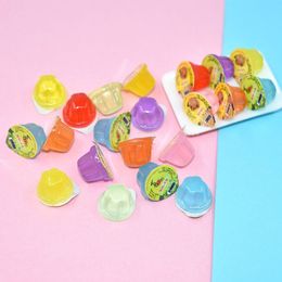 20Pcs Resin Cute Jelly Simulation Food Pretend Play Miniature Dollhouse Dolls Accessories Kids Kitchen Toys Home Decor Y0107261O