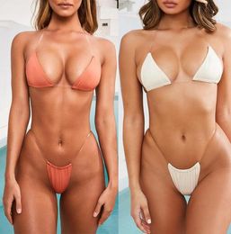 Bikini Bikinis 2021 Mujer Triangle Sexy Set Micro Brazilian Swimsuit Female Bathers High Cut Swimwear Women Summer Bathing Suit8901489