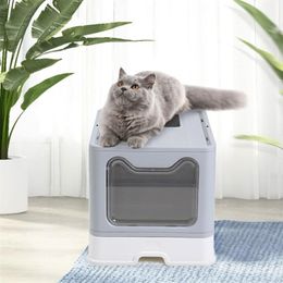 Pet Toilet Bedpan Anti Splash Cats Litter Box Cat Dog Tray With Scoop Kitten Clean Toilette Home Plastic Sand Supplies Grooming263T