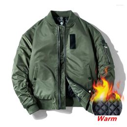 Men's Jackets Spring Autumn Military Bomber Jacket Men Outwear Pilot Coat Casual Baseball Varsity Brand Padded Early Winter