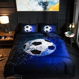 Bedding Sets 2/3Pcs Home Textile 3D Printed Set Quilt Cover Football Basketball Sport Duvet Double Single King Size For Boy Kid