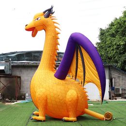 wholesale 5M Height Outdoor Event Advertising Inflatable Flying Dragon Models Blow Up Cartoon Dragon For Party Decoration With Air