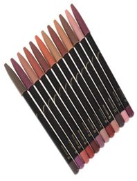 12 Colours Lip Pencils Matte Lipliner Pencil Waterproof Makeup Lips Matte Lipstick Lip Liner Pen Smooth Nude Cosmetics9228878