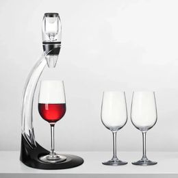 Red Wine Aerator Philtre Magic Decanter Essential Wine Aerator Essential Decanter Pourer Philtre Stand Holder Vodka Quick Air Bar 240301