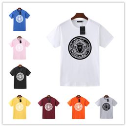 AA-88 Fashion brand pure cotton t-shirt men's and women's loose letter printed top t-shirt {The color sent is the same as the photo}