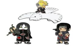 Anime Deidara Metal Brooches Cartoons Jewelry Pins for Women Men Backpacks Lapel Pins Brooch Decoration Cosplay Toys Gift7511763