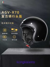 AGV X70 motorcycle helmet locomotive riding half 4 3 covered crown prince spring and summer personality C5PQ